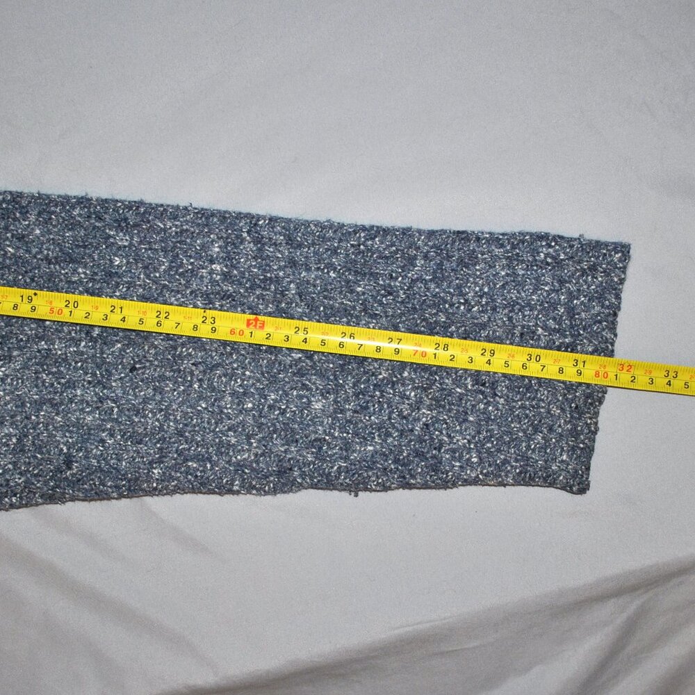 Vintage Ocean Pacific Sweater Size XL Blue & White Knit Roll Neck Pullover - Picture 10 of 12